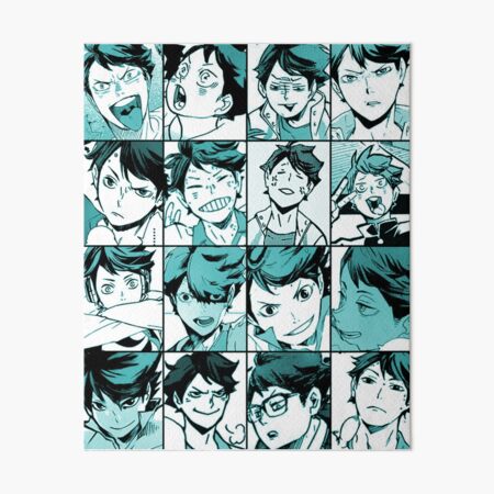 Kageyama and Sugawara Manga Panel Art Board Print for Sale by finches