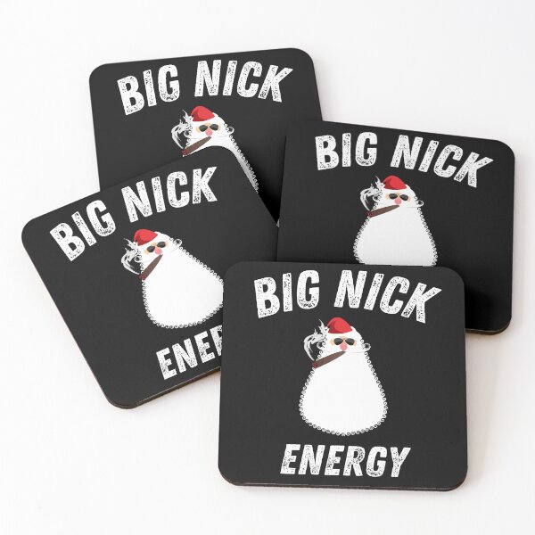Item preview, Big Nick Energy,  Sarcastic Funny Xmas Christmas Santa Clause Wink, Humor Christmas Vintage Saint Nicholas designed and sold by Diferenty Shop  ⭐⭐⭐⭐⭐.