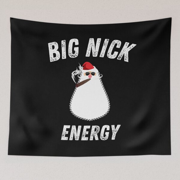 Item preview, Big Nick Energy,  Sarcastic Funny Xmas Christmas Santa Clause Wink, Humor Christmas Vintage Saint Nicholas designed and sold by Diferenty Shop  ⭐⭐⭐⭐⭐.