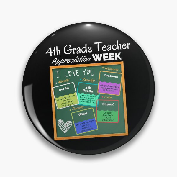 Item preview, 4th Grade Teacher Appreciation Week designed and sold by superteachers.