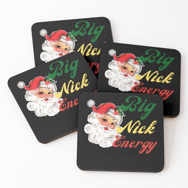 Item preview, Big Nick Energy,  Sarcastic Funny Xmas Christmas Santa Clause Wink, Humor Christmas Vintage Saint Nicholas designed and sold by Diferenty Shop  ⭐⭐⭐⭐⭐.