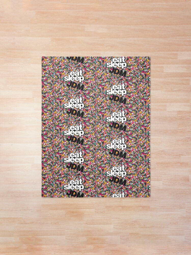 Alternate view of eat sleep jdm stickerbomb Comforter