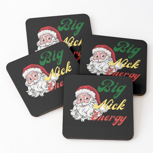 Item preview, Big Nick Energy,  Sarcastic Funny Xmas Christmas Santa Clause Wink, Humor Christmas Vintage Saint Nicholas designed and sold by Diferenty Shop  ⭐⭐⭐⭐⭐.