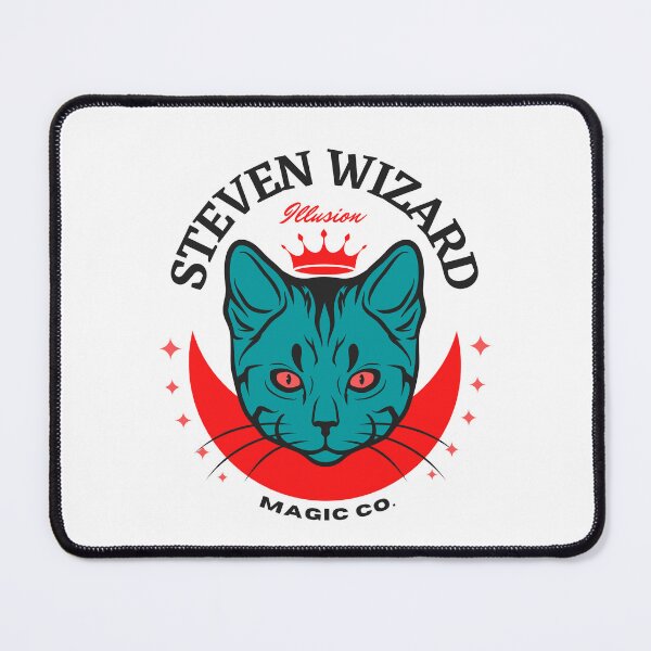 Item preview, STEVEN NAME: STEVEN WIZARD GREEN CAT DESIGN. designed and sold by AlexRelax.