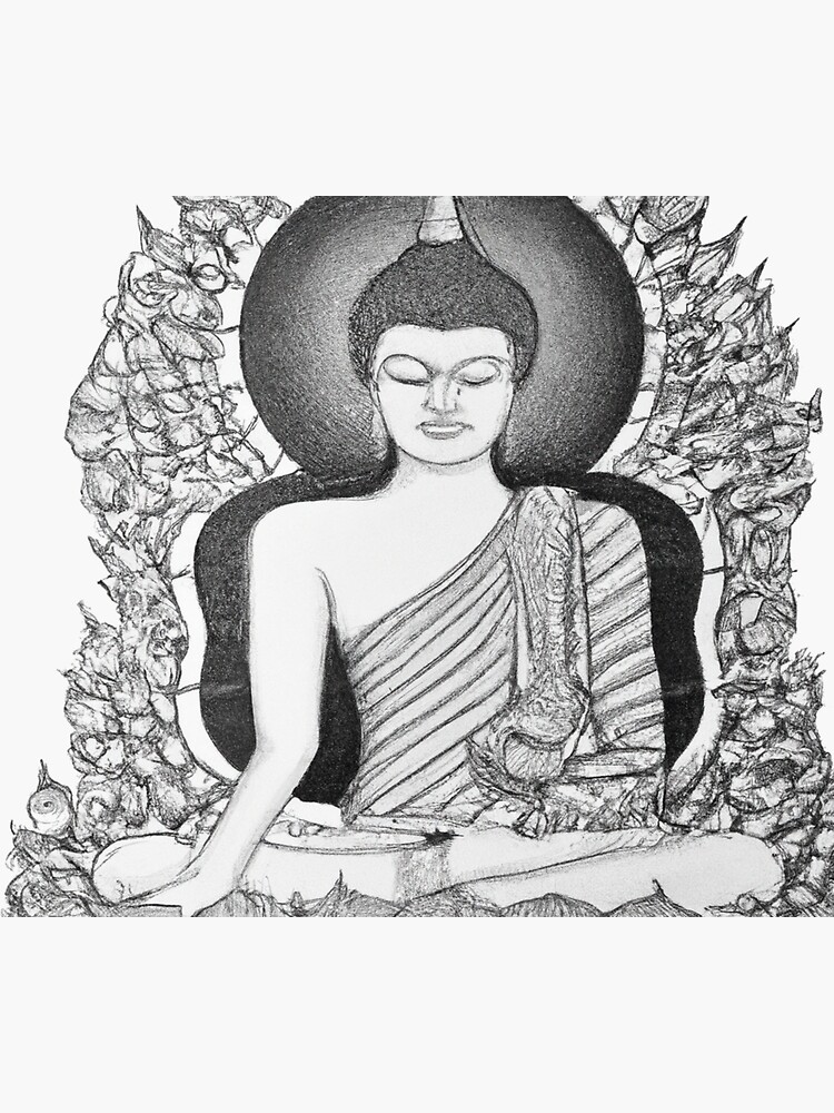 Artwork | Buddha Pencil Drawing 🪷🕉️ | Freeup