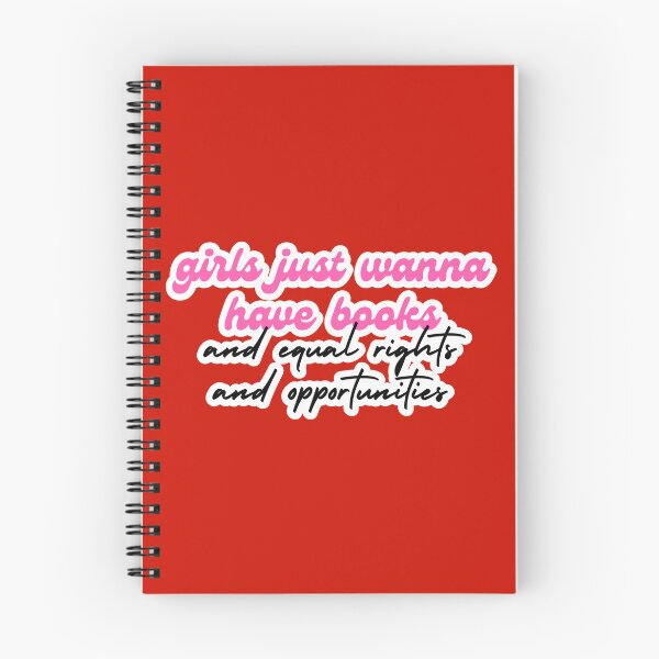 Item preview, girls just wanna have books and equal rights and opportunities designed and sold by venomouspixie.