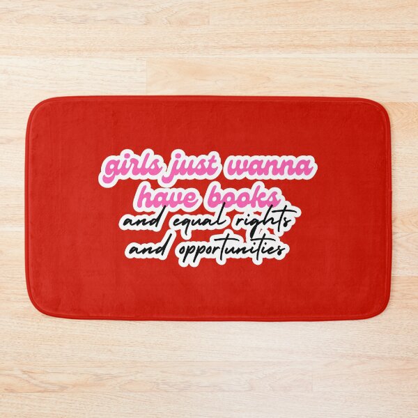 Item preview, girls just wanna have books and equal rights and opportunities designed and sold by venomouspixie.