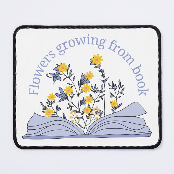 Item preview, Flowers growing from book stickers designed and sold by Lessonsprint.