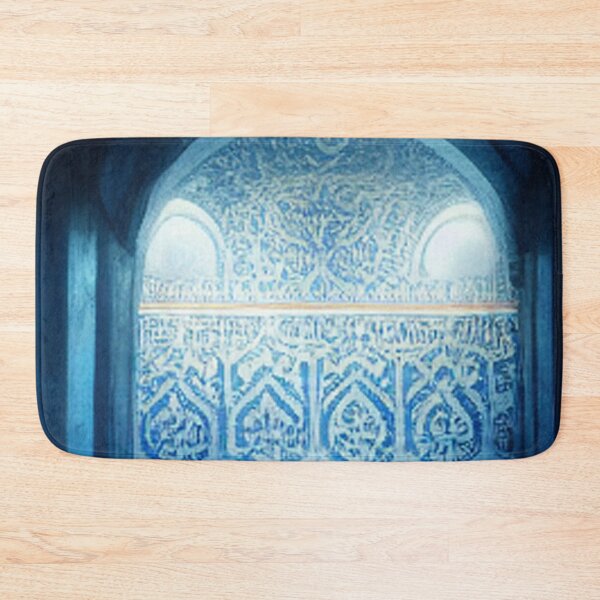 Item preview,  blue mosaic and ancient Arab Islamic writing/ piece of art designed and sold by MaissaArt.