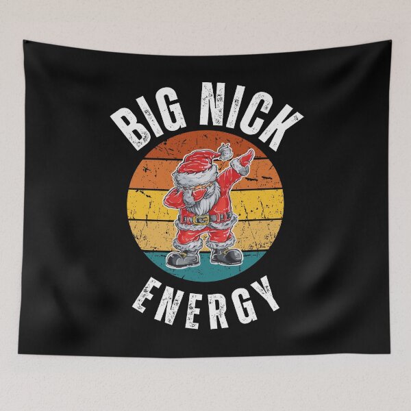 Item preview, Big Nick Energy,  Sarcastic Funny Xmas Christmas Santa Clause Wink, Humor Christmas Vintage Saint Nicholas designed and sold by Diferenty Shop  ⭐⭐⭐⭐⭐.