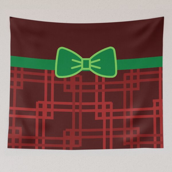 Item preview, Green bow Red and Burgundy  windows  designed and sold by L-I-E-Store.