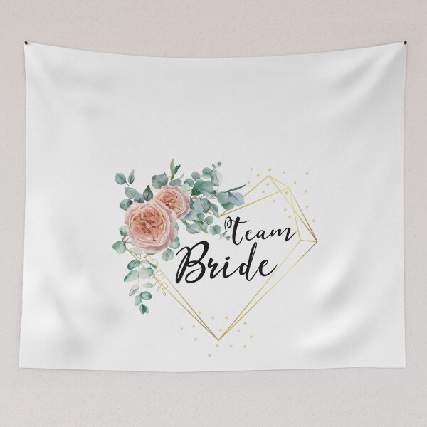 Item preview, Team Bride Eucalyptus Heart designed and sold by EbnerPrints.