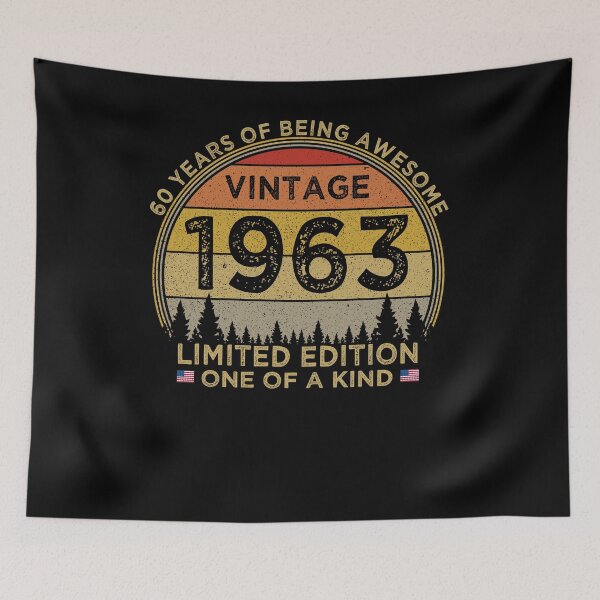 Item preview, 60th Birthday Vintage 1963 Limited Edition Patriotic designed and sold by cssdru.