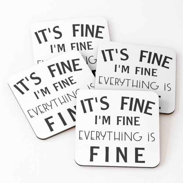 Aperçu de l'œuvre Funny Sweatshirts for Women It‘s Fine I’m Fine Everything is Fine créée et vendue par Magic-Offers.