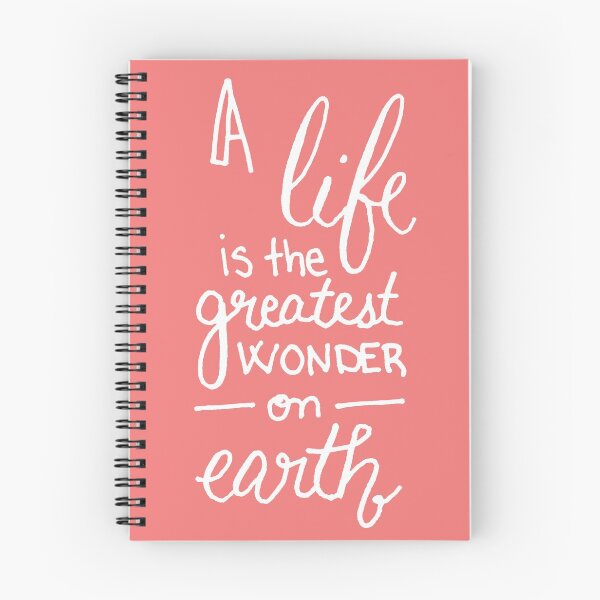 Item preview, A Life is the Greatest Wonder Coral designed and sold by TiannaRae.