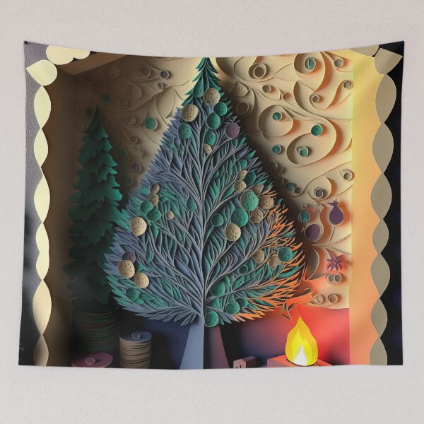 Item preview, Christmas Scene Paper Tree DESIGN 7 designed and sold by Juliascutecornr.