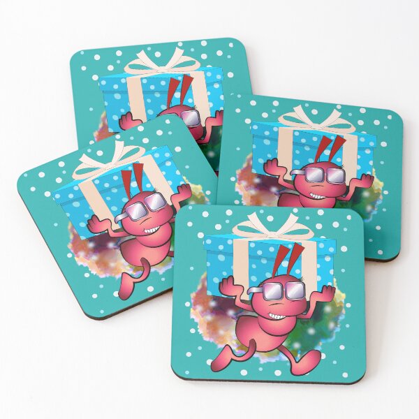 Item preview, Ant with glasses and gift designed and sold by WorkerAnts.