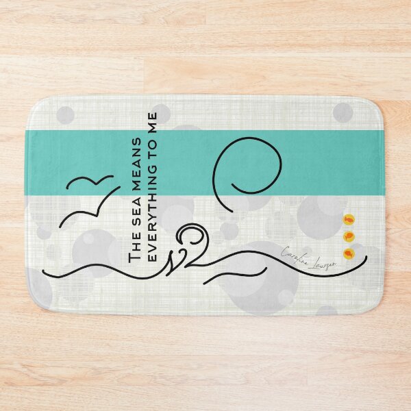 Item preview, Wild open water swimming, winter bathers. The sea means everything to me fun for swimmer lovers. Caroline Laursen Original designed and sold by Caroline Laursen.