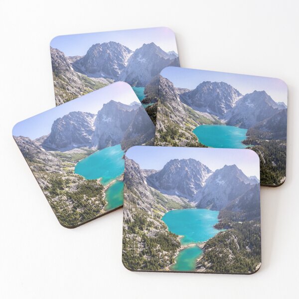 Item preview, Colchuck Lake Aerial View in Leavenworth Washington designed and sold by Open Range Studios.
