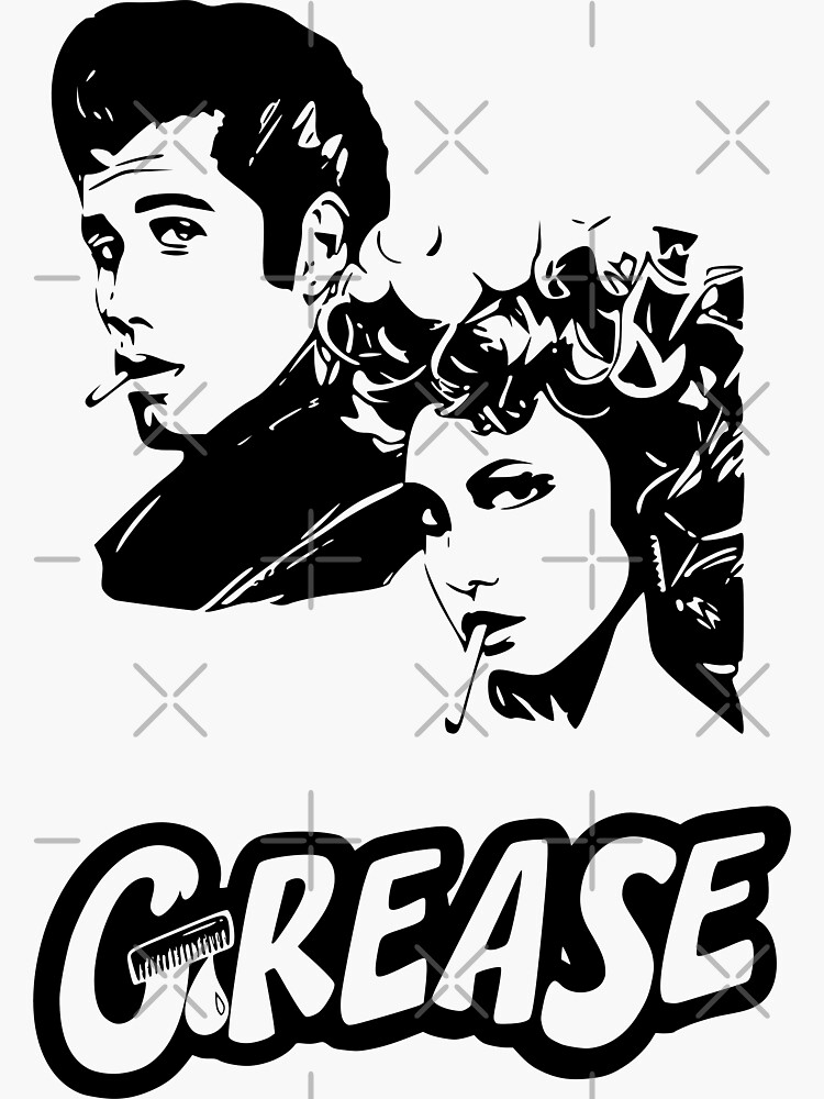 "Film movie Grease Danny and Sandy" Sticker for Sale by Svgfilms