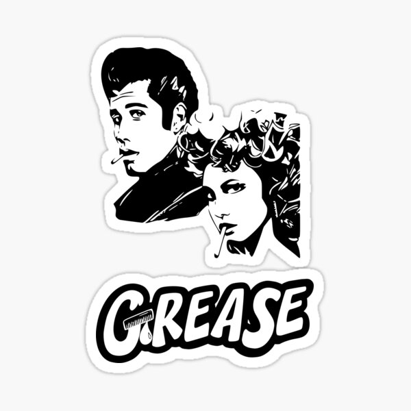 "Film movie Grease Danny and Sandy" Sticker for Sale by Svgfilms