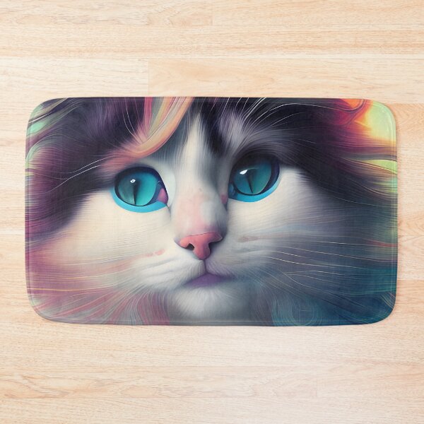 Item preview, Long Haired Cat - Modern Digital Art designed and sold by Ai-michiart.