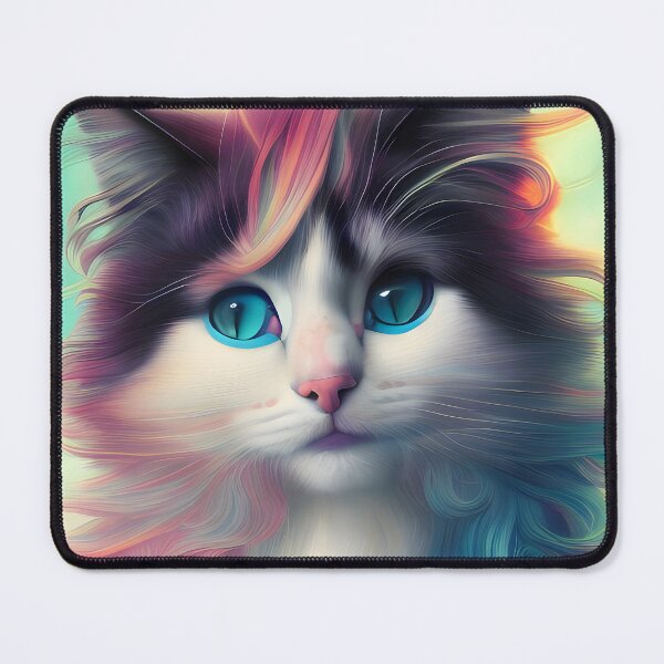 Long Haired | Modern - Redbubble Cat Digital Art\