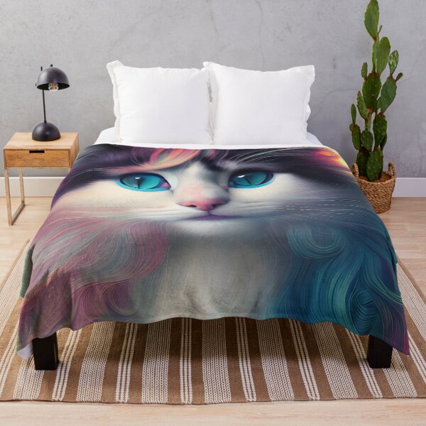 Item preview, Long Haired Cat - Modern Digital Art designed and sold by Ai-michiart.