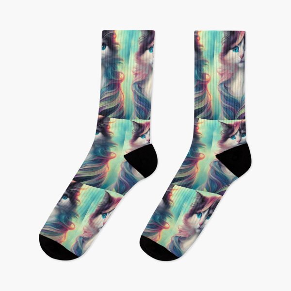 Item preview, Long Haired Cat - Modern Digital Art designed and sold by Ai-michiart.