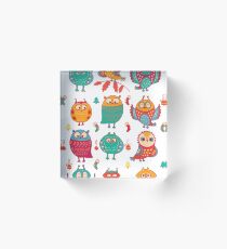Lovely owls Acrylic Block