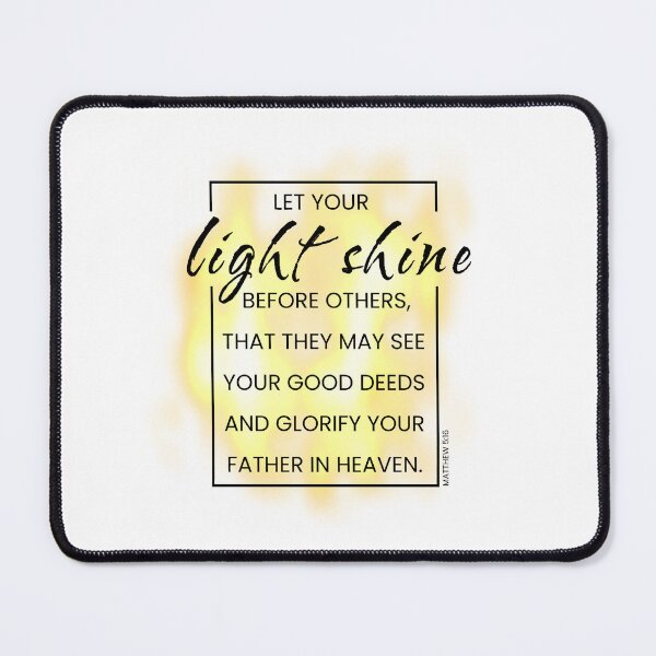 Item preview, Christian Let Your Light Shine Yellow and Orange Flames Box Bible Verse designed and sold by StephanieWard.