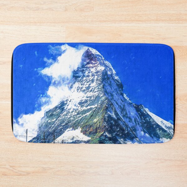 Item preview, Matterhorn Mountain Switzerland Zermatt, European Swiss Alps Mountains, Winter Matterhorn Landscape Oil Paint, Switzerland Highest Peak designed and sold by Paintcorner.