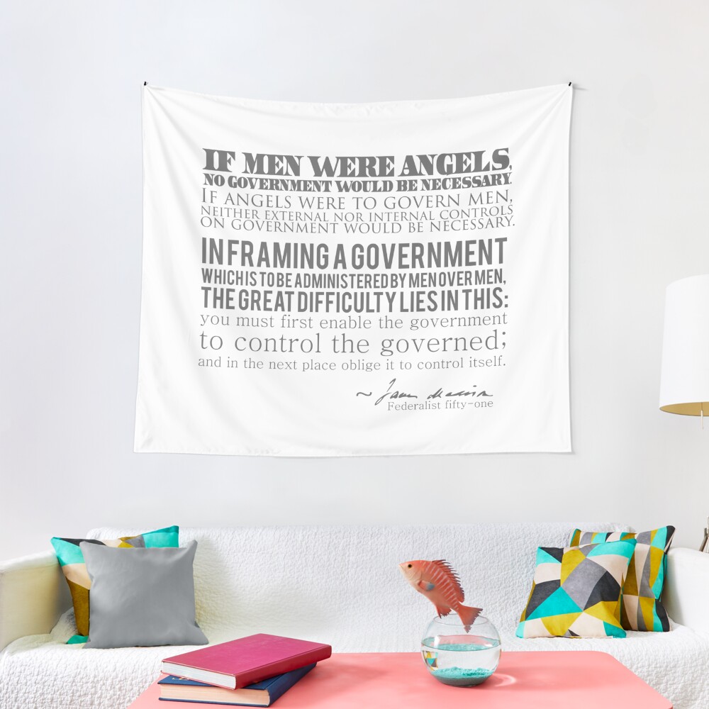 ""If men were angels..." James Madison" Tapestry by papistwhovian