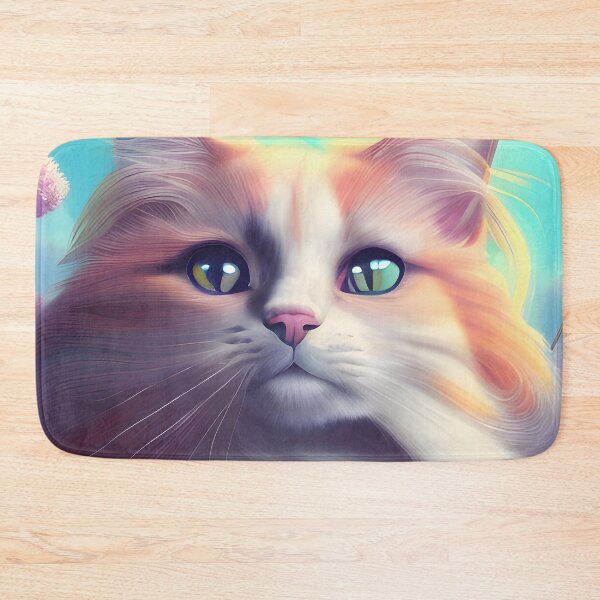 Item preview, Long Haired Cat - Modern Digital Art designed and sold by Ai-michiart.