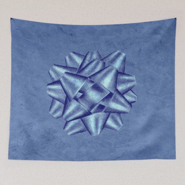 Item preview, star knot - blue marbled version designed and sold by SylvieG18.