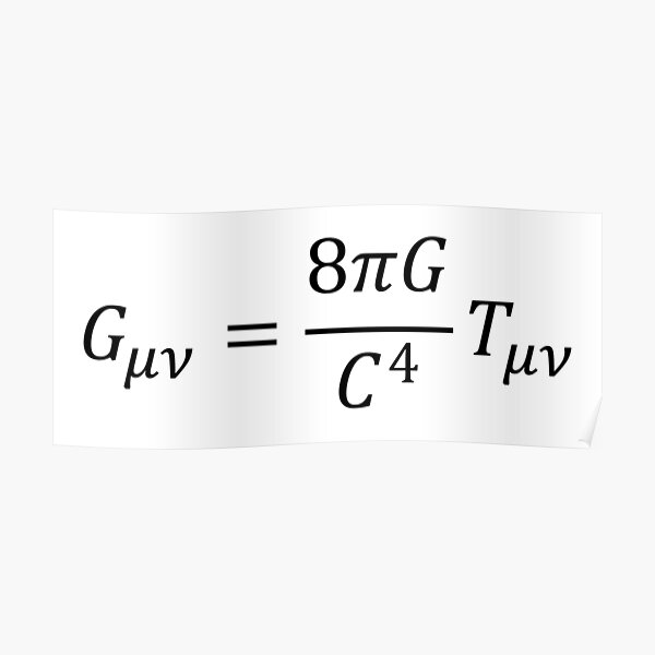 "Einstein General Theory of Relativity" Poster for Sale by