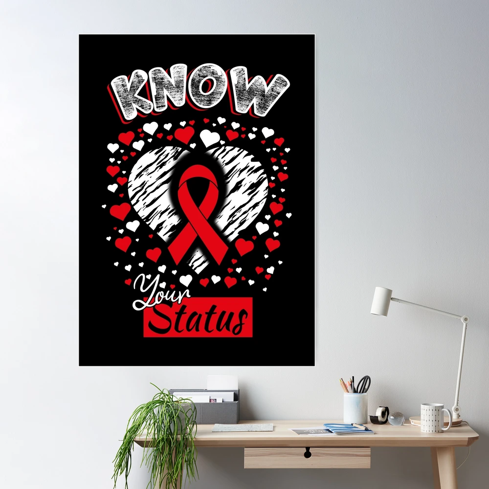 Get tested handwiring quote. Aids awareness. Know your HIV status.  Healthcare. Lettering quote design for cards, poster, print, social media,  banner. 4664697 Vector Art at Vecteezy