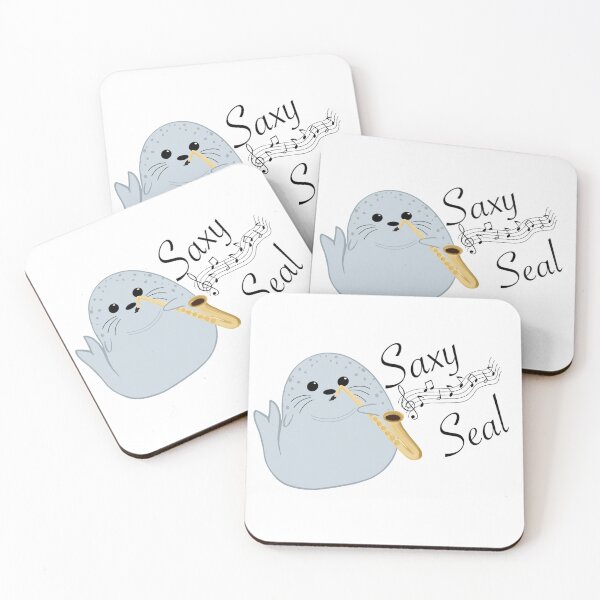 Item preview, Saxy Seal - Minimus - Black Text designed and sold by SassySeals.