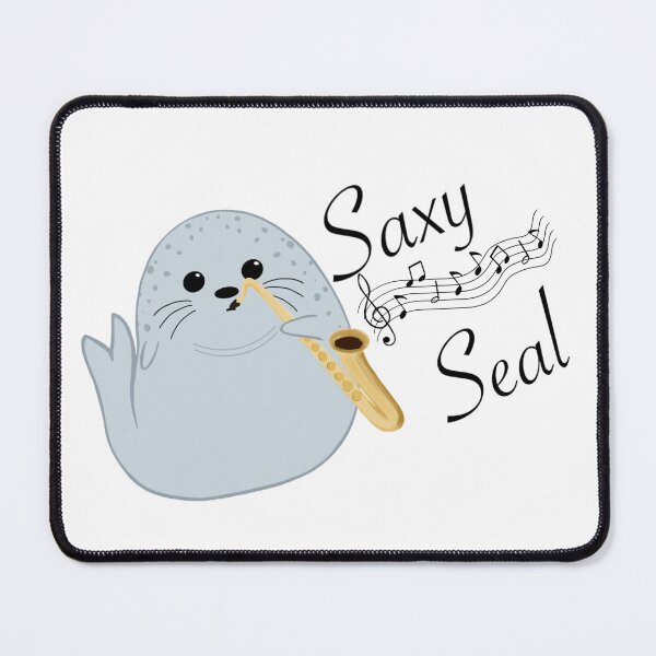 Item preview, Saxy Seal - Minimus - Black Text designed and sold by SassySeals.