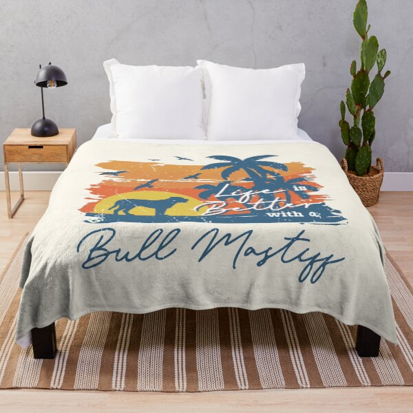Item preview, Life is Better With Bull Mastiff Beach Sunset Retro Vintage designed and sold by rafaeltto.