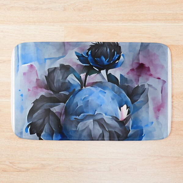 Item preview, Abstract Blue Peonies designed and sold by Sr-Javier.