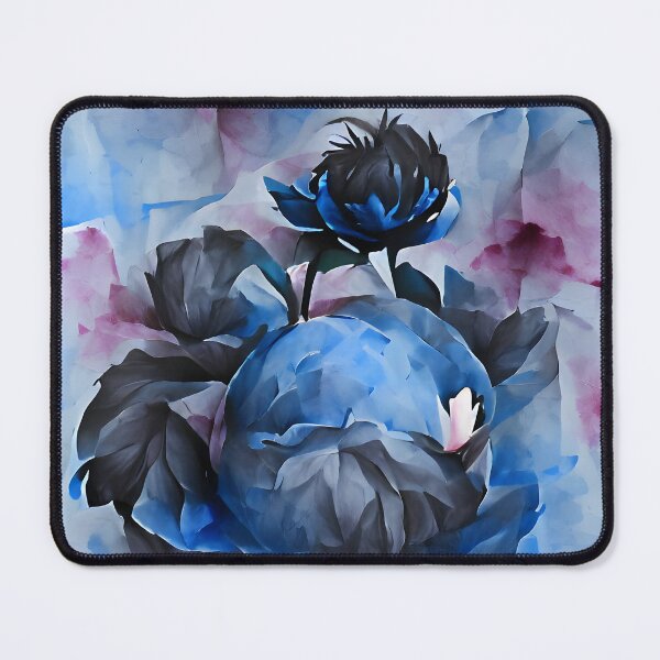 Item preview, Abstract Blue Peonies designed and sold by Sr-Javier.