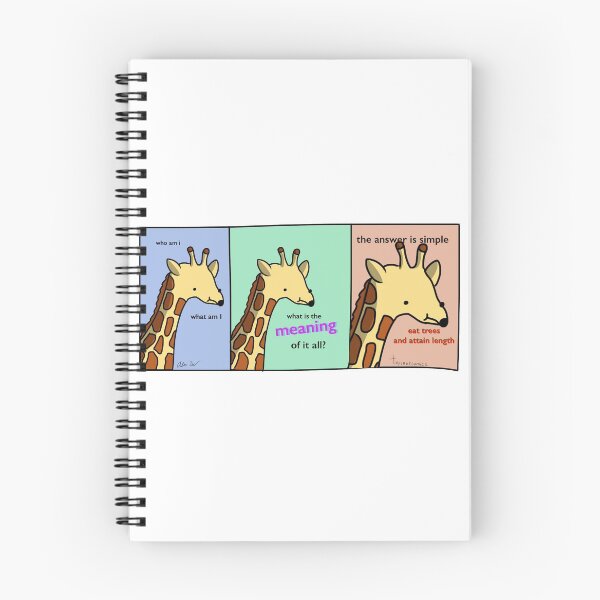 Item preview, Existential Giraffe - Tiny Snek Comics designed and sold by acohen110.