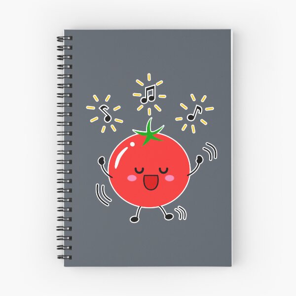 Item preview, Happy dancing tomato (Dark grey BG) designed and sold by mixMixtli.