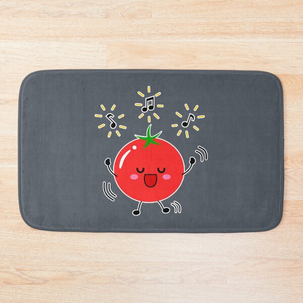 Item preview, Happy dancing tomato (Dark grey BG) designed and sold by mixMixtli.