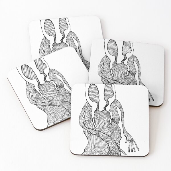 Item preview, Eyes Into Mouth Character w/ Lines designed and sold by yetipivot.