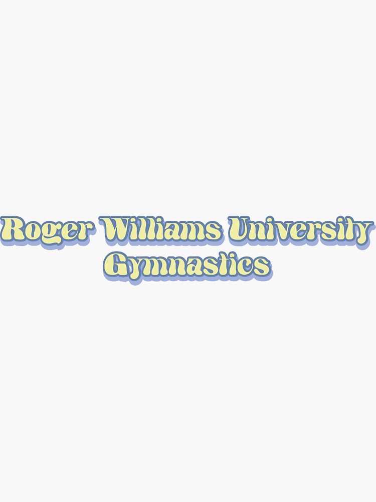 "Roger Williams University Gymnastics Sticker" Sticker for Sale by