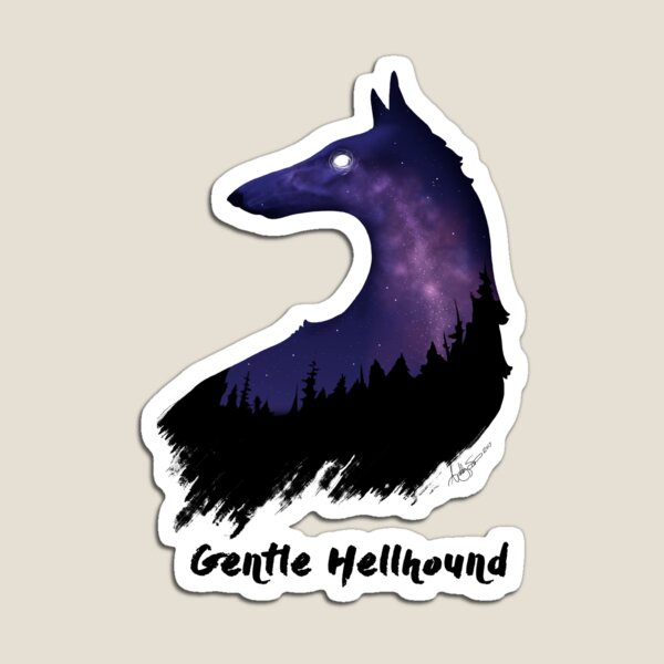 Gentle Hellhound Magnet