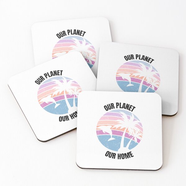 Item preview, Our Planet Out Home Dolphin Sea Turtle Plastic Ocean Red Tide Oil Waste designed and sold by DadJokeDescript.