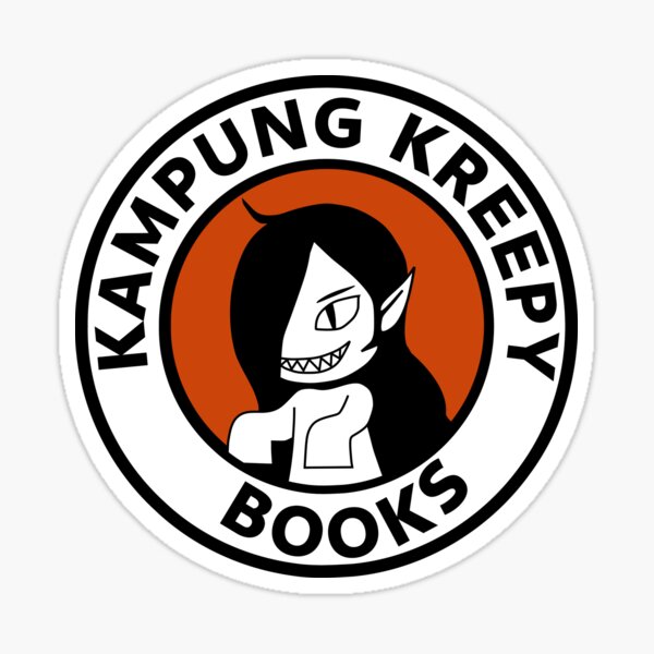 Kampung Kreepy Books Logo Round Sticker